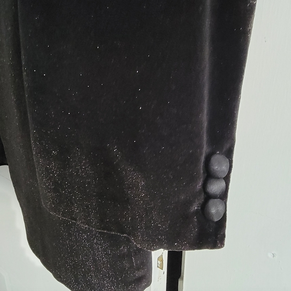 GENTS HUGO BOSS Vintage Dinner Tuxedo Jacket Size 40 Reg Black Soft Satin/Velvet - Picture 12 of 14